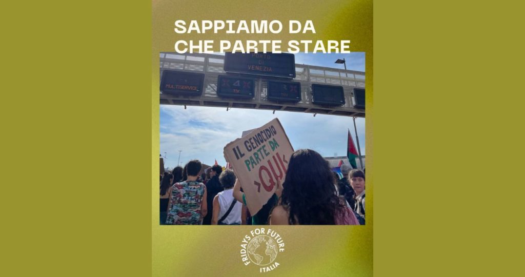 22 settembre, Sciopero generale in tutta Italia in solidarietà al popolo palestinese