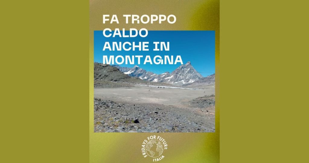 Fa troppo caldo anche in montagna