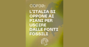 Le posizioni che l’Italia sta portando avanti alla COP30 rischiano di mandare in fumo il lavoro di quasi 200 paesi.