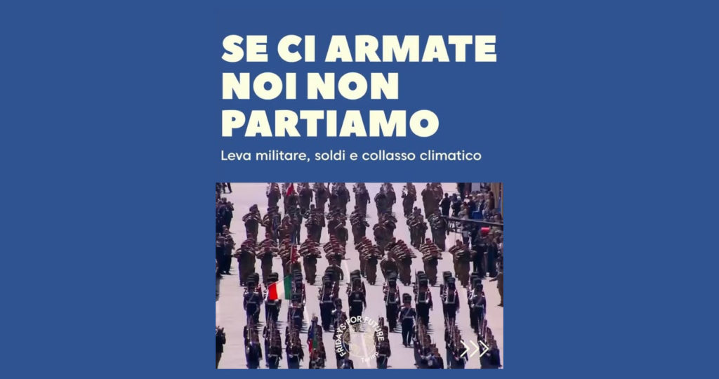 In guerra andateci voi!